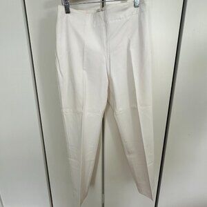 Talbots White Heritage Cropped Dress Pants 6 Petite